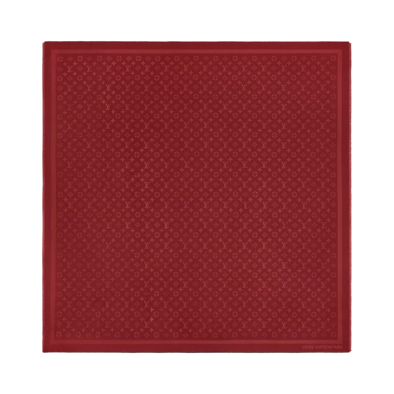 Louis Vuitton Monogram Classic Shawl Rouge Vuitton